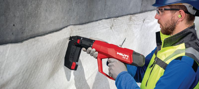 Kit pentru pistolul cu capse DX 6 Pistol cu capse complet automat – kit pentru pereți și cofraje Aplicații 1