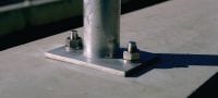 Ancoră expandabilă HSA-F HDG Ancoră de tip pană de mare performanță, pentru sarcini statice zilnice în beton nefisurat (zincată la cald) Aplicații 1