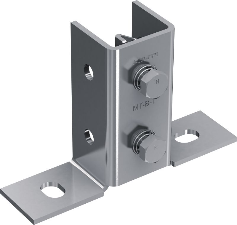 SIV-B-T MONT pre-asamblat placă de bază pentru sarcini mici Conector de bază cu piuliță și bolț Fast-Lock pre-asamblate pentru ancorarea structurilor de profile pentru montanți cu sarcini mici pe beton sau oțel