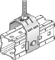 Conector MIC-TRC Conector zincat la cald (HDG), pentru fixarea tijelor filetate (M16) pe grinzile MI Aplicații 1