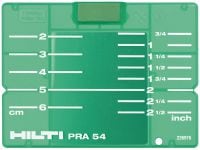 Placă țintă PRA 54 (CM/IN) 