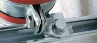Colțare MW-MX Colțare galvanizate care îmbunătățesc rigiditatea la susținerea colierelor pentru conducte în aplicații de montanți și canale de aerisire Aplicații 2