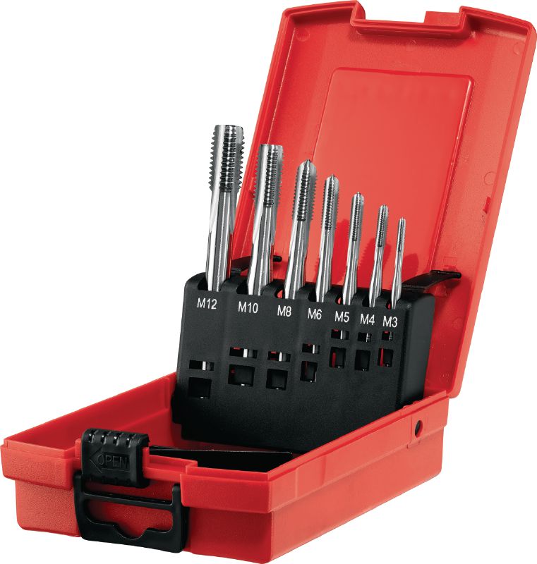 Set de tarozi HSS-TB Set de burghie de filetare pentru executarea de filete în oțel ≤700 N/mm², conforme cu DIN 371