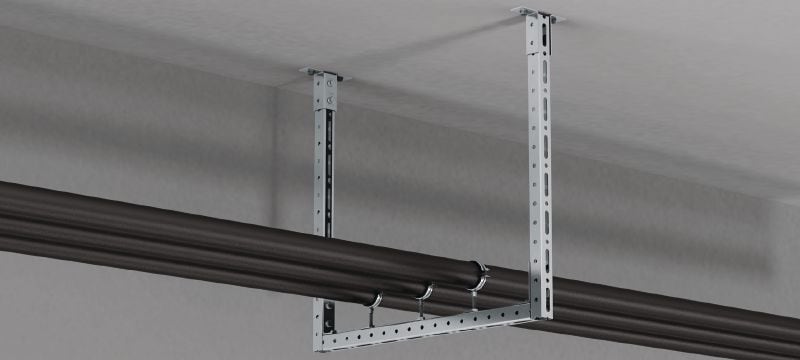 Colțar preasamblat MT-C-L2E FL Consolă alungită cu piuliță și bolț Fast-Lock preasamblate, pentru asamblarea structurilor de profile pentru montanți Aplicații 1