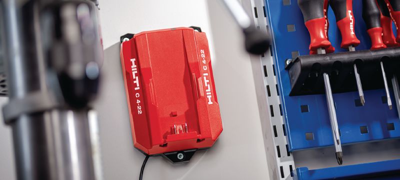 Încărcător compact Nuron C 4-22 Încărcător compact pentru toți acumulatorii Hilti Nuron Aplicații 1