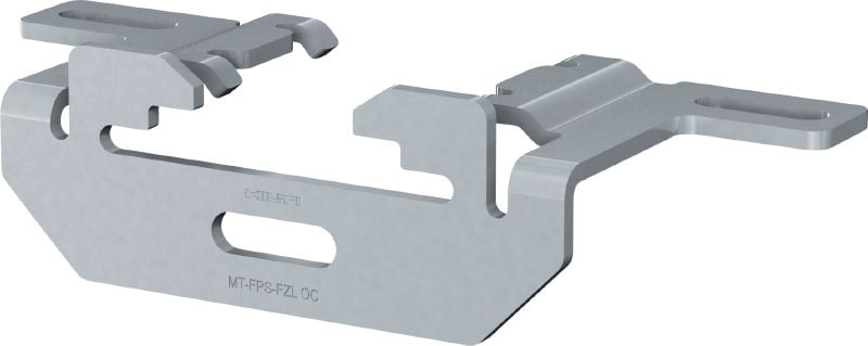Conector în punct fix FPS-FZL Consolă acoperită cu rășină de exterior (OC) pentru fixarea tălpilor colier MP-PS pe grinzile modulare MT Hilti, ca punct de fixare în medii ușor corozive