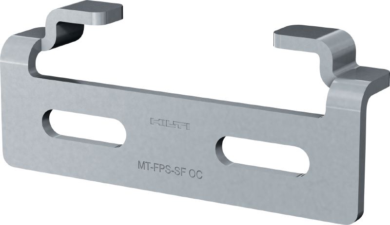 Ghidaj talpă colier MT-FPS-S Consolă reglabilă de glisare pentru fixarea tălpilor colier MP-PS pe grinzile modulare MT de la Hilti